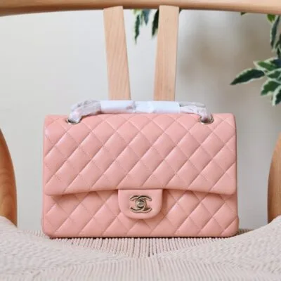 25cm Designer Flap Bag – Chanel Style | Dubai - Side View