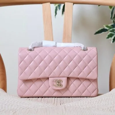 25cm Designer Flap Bag – Chanel Style | Dubai - Back View