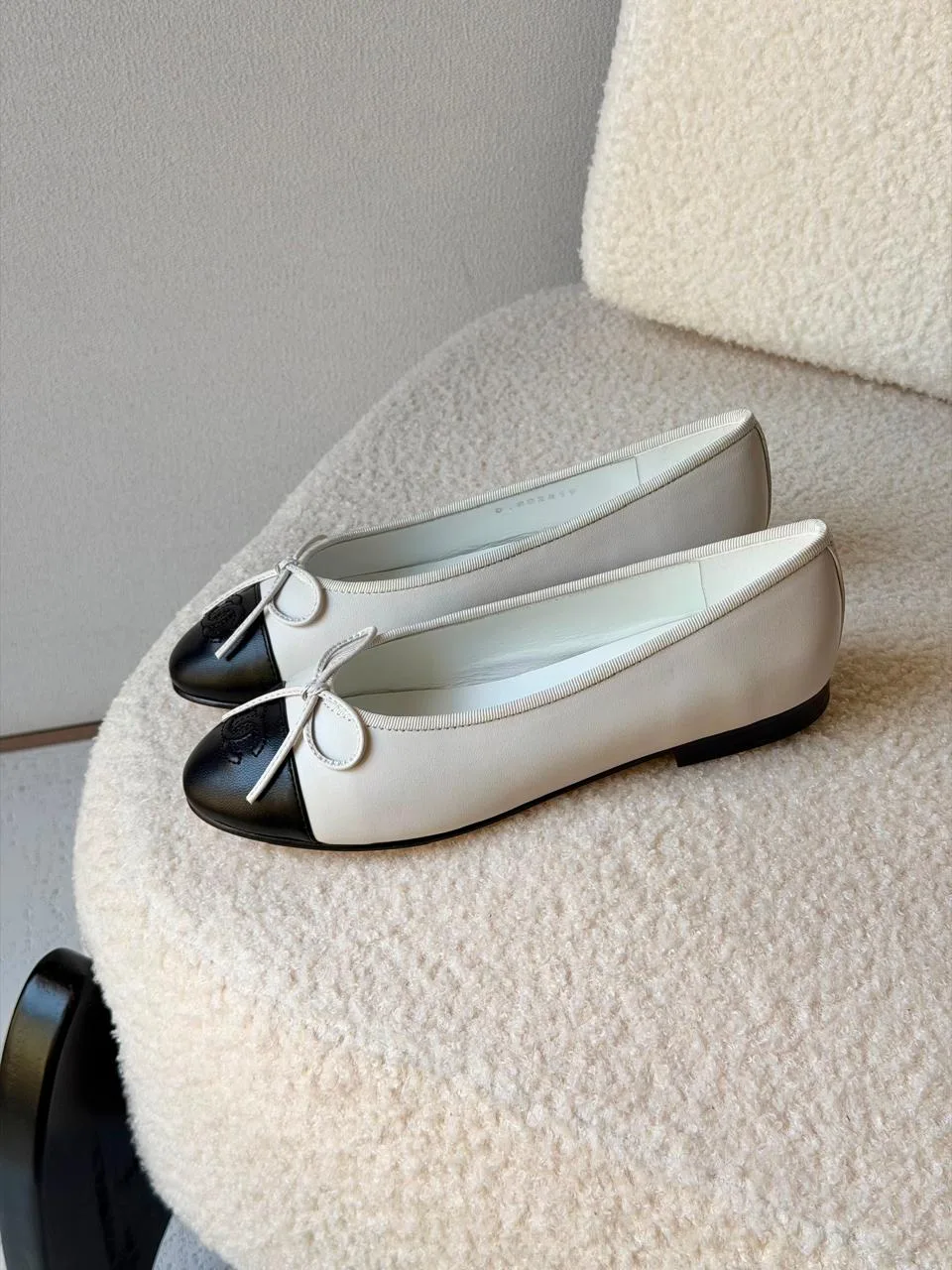 Classic Quilted Ballerina Flats | Elegant Comfortable Shoes - Back View