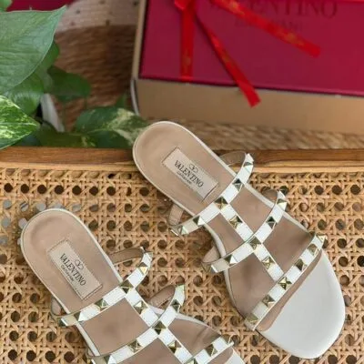 Studded Strap Flat Sandal
