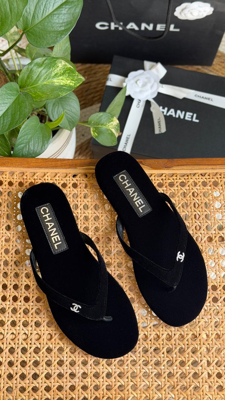 Quilted Chain-Strap Sandal