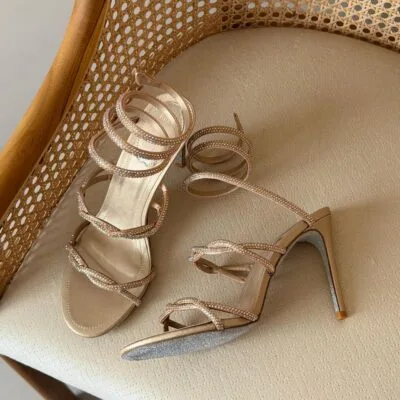 Crystal Chandelier Strap Sandal 10cm