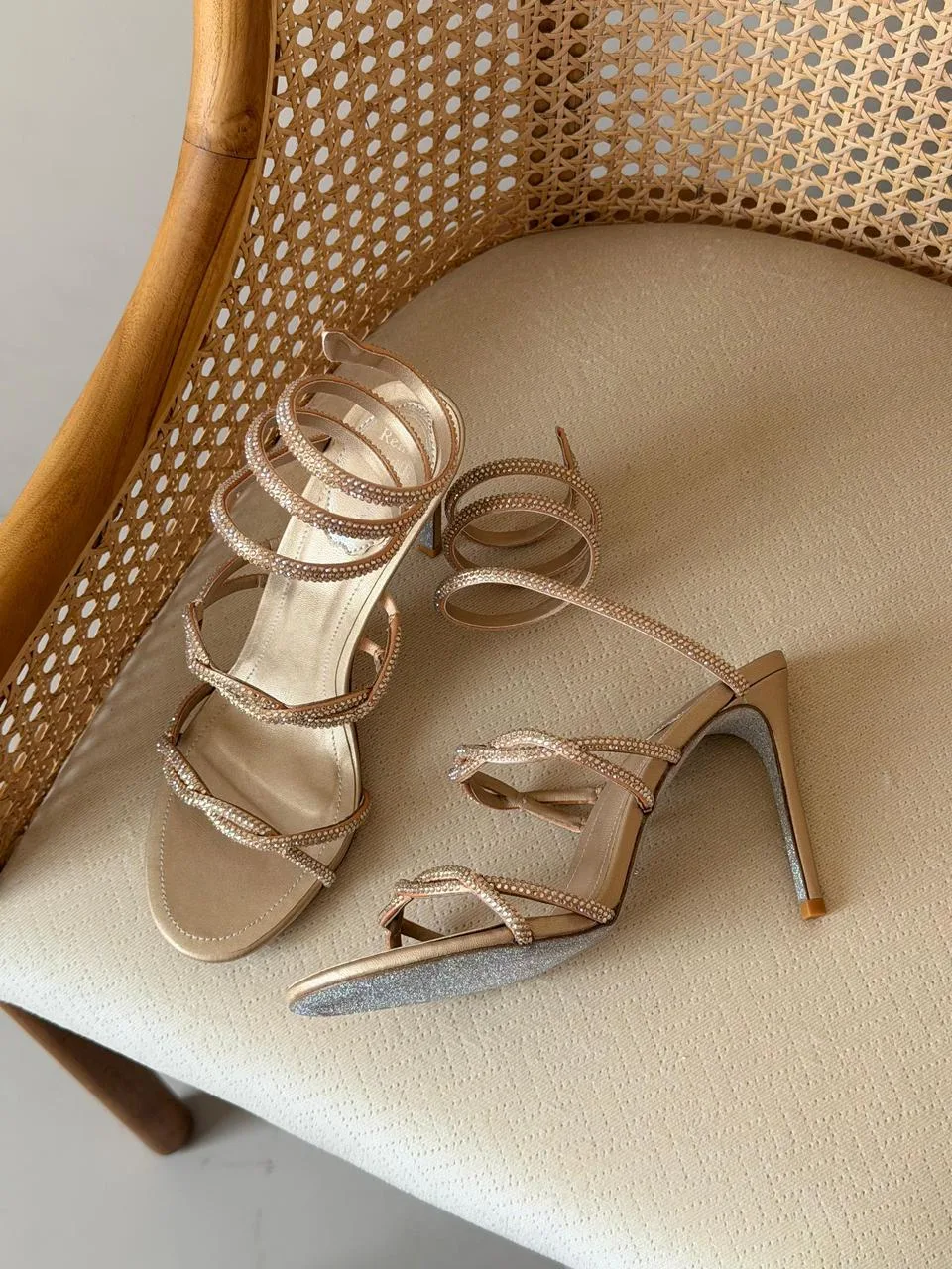 Crystal Chandelier Strap Sandal 10cm