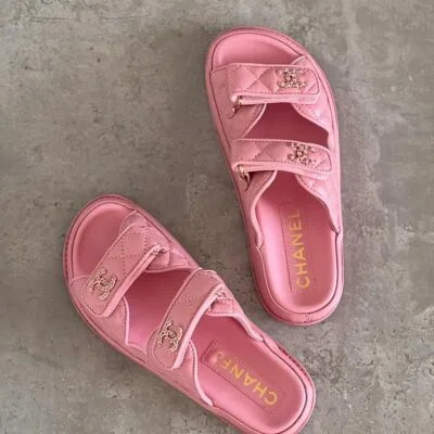 Quilted Leather Open-Toe Sandals - View 10