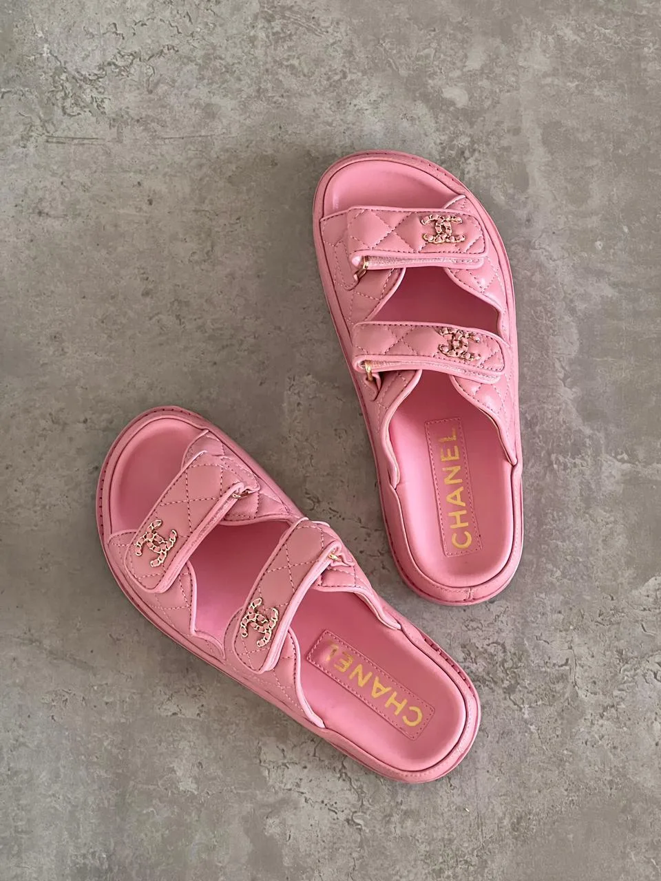 Quilted Leather Open-Toe Sandals