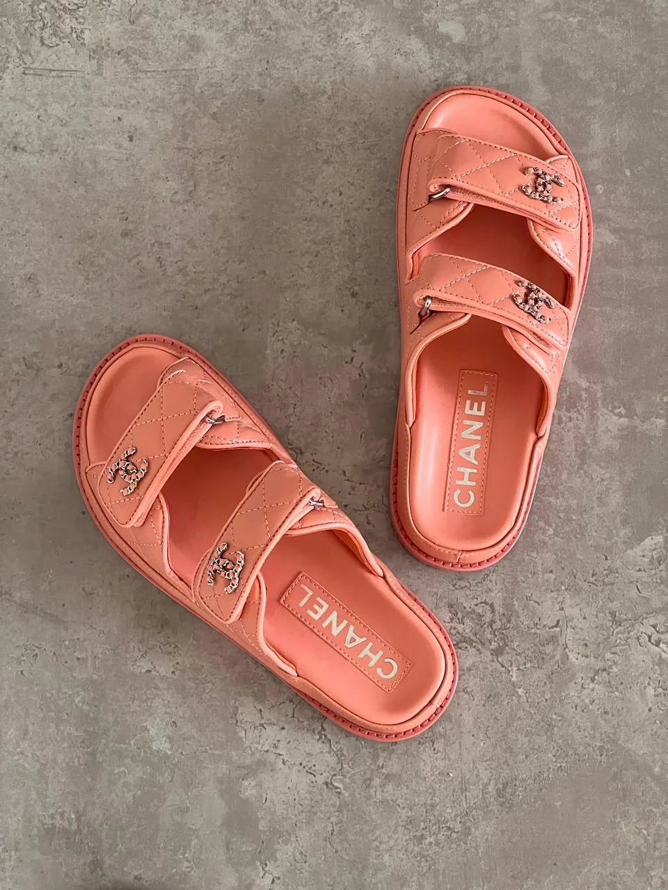 Quilted Leather Open-Toe Sandals