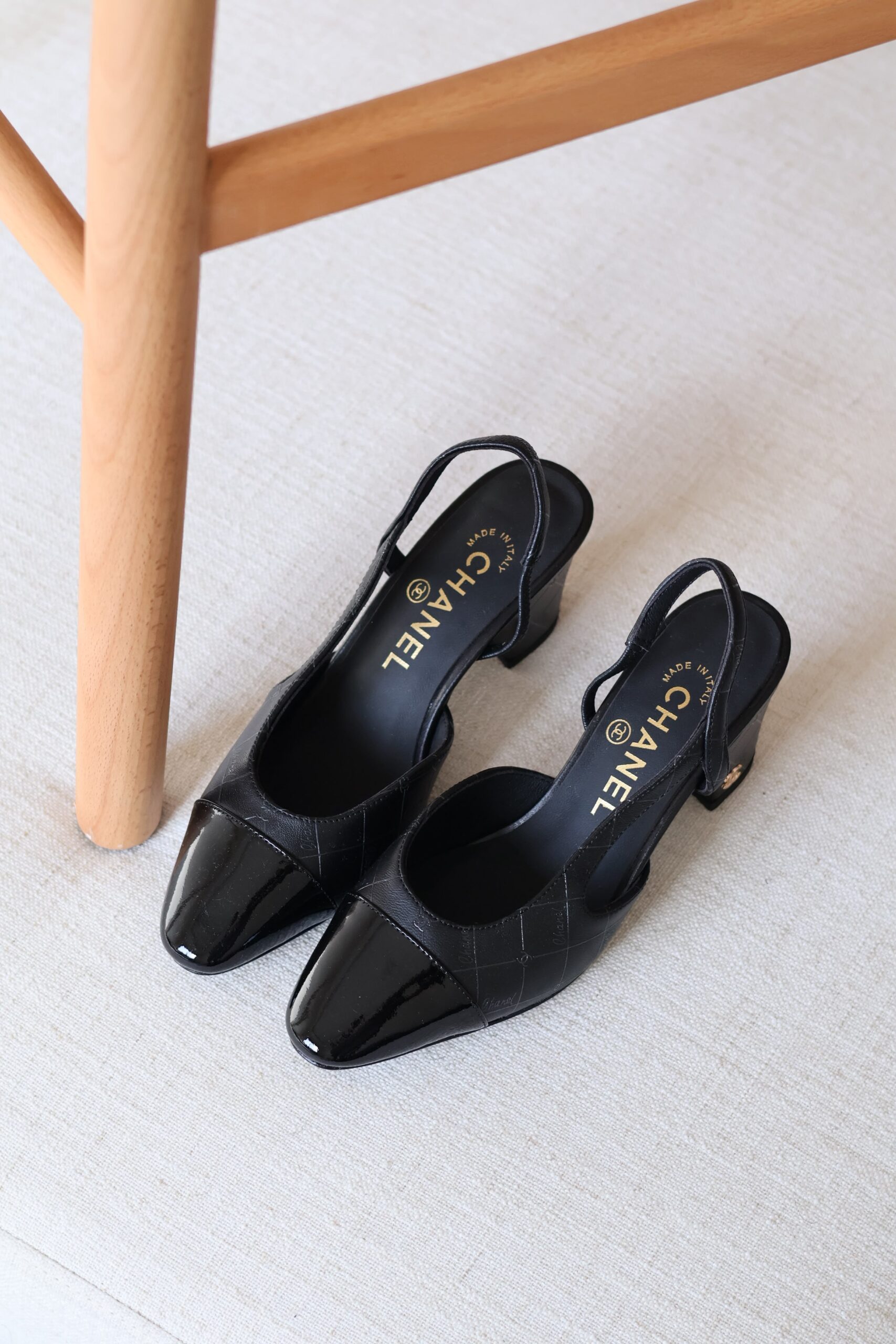 Two-Tone Slingback Heel 65mm – Women's Mid Heel Dress Shoe | UAE - Back View