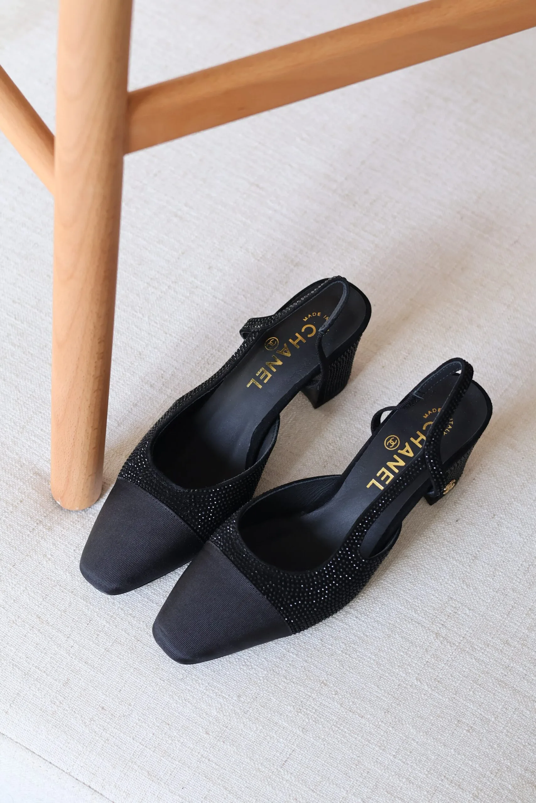 Two-Tone Slingback Heel 65mm – Women's Mid Heel Dress Shoe | UAE - Top View
