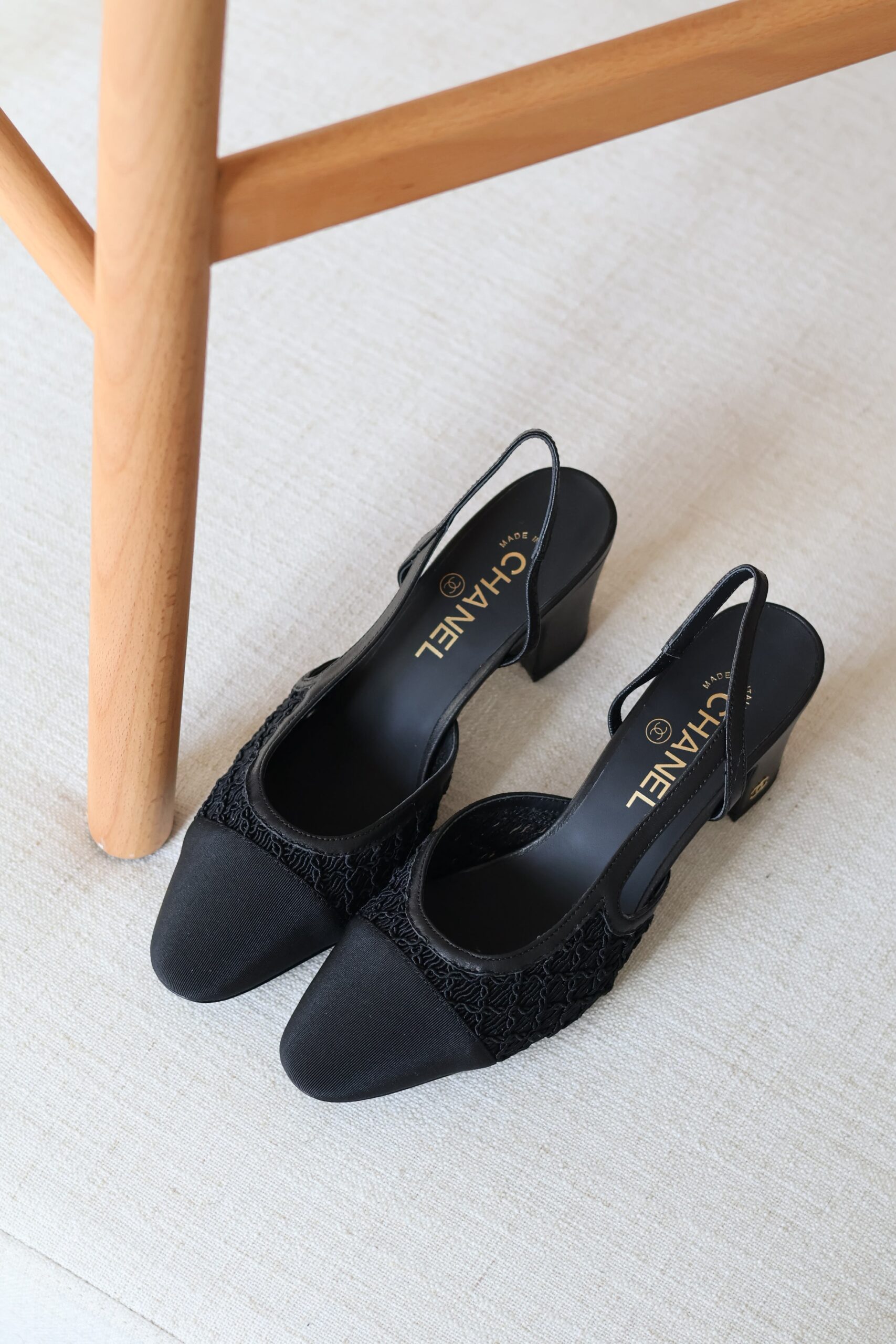 Two-Tone Slingback Heel 65mm – Women's Mid Heel Dress Shoe | UAE - Worn Style
