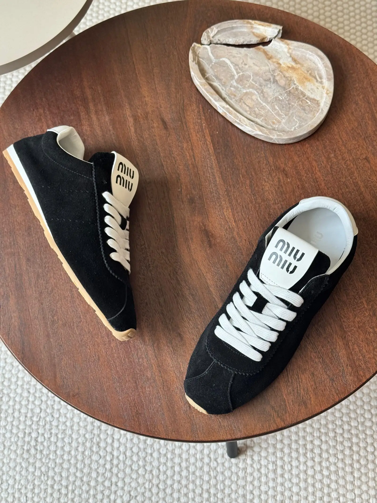 Miu Miu Plume nappa sneakers