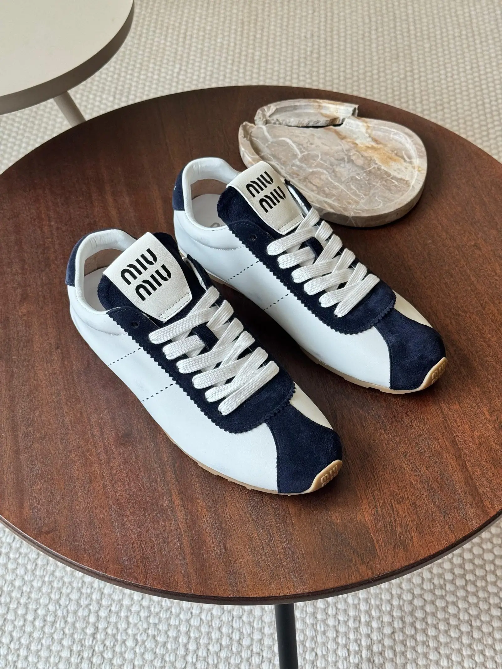Miu Miu Plume nappa sneakers