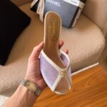 Elegant Mesh Peep Toe Slingback Heels for Women – Evening Style
