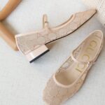 Gucci GG crystal ballet flat