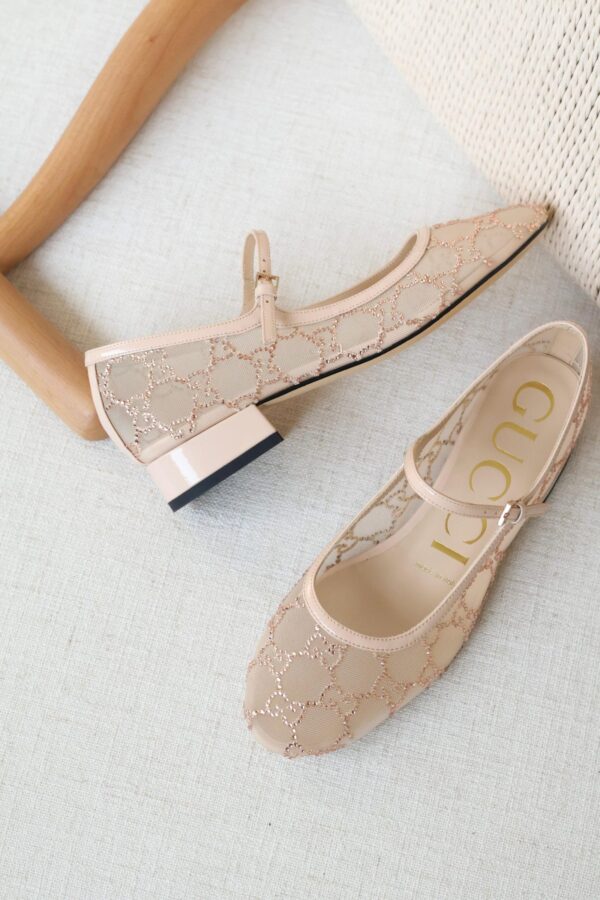 Gucci GG crystal ballet flat