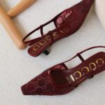 Gucci GG crystal slingback pump