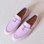 Luxury Suede Loafers with Minimal Summer Elegance Style