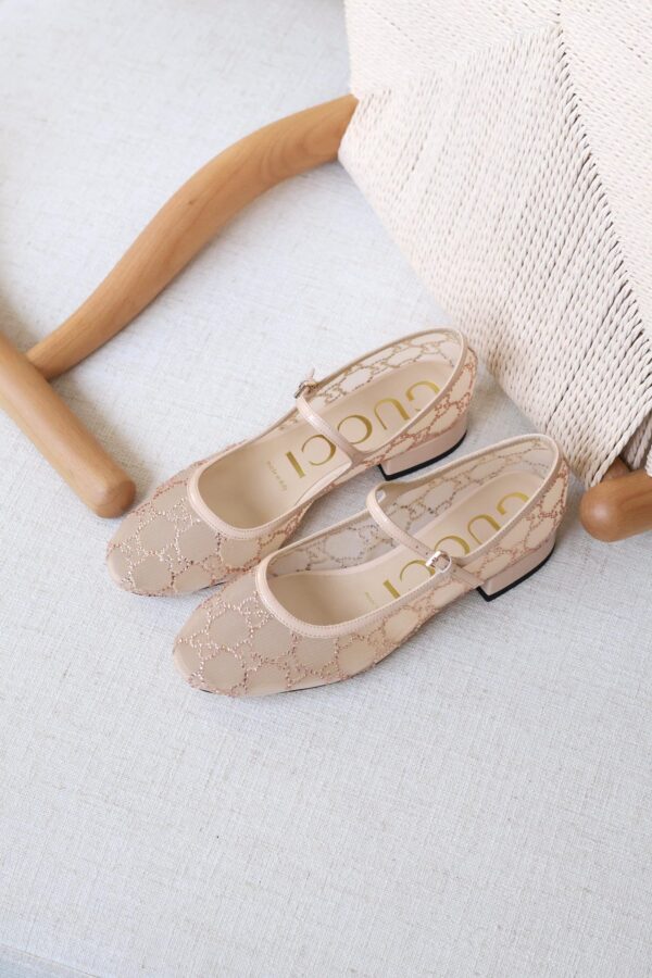Gucci GG crystal ballet flat