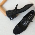 Gucci GG crystal ballet flat