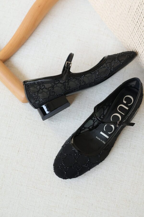 Gucci GG crystal ballet flat