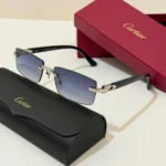 Bold Rectangular Frame Sunglasses in Blue - Women's Sunglasses Dubai